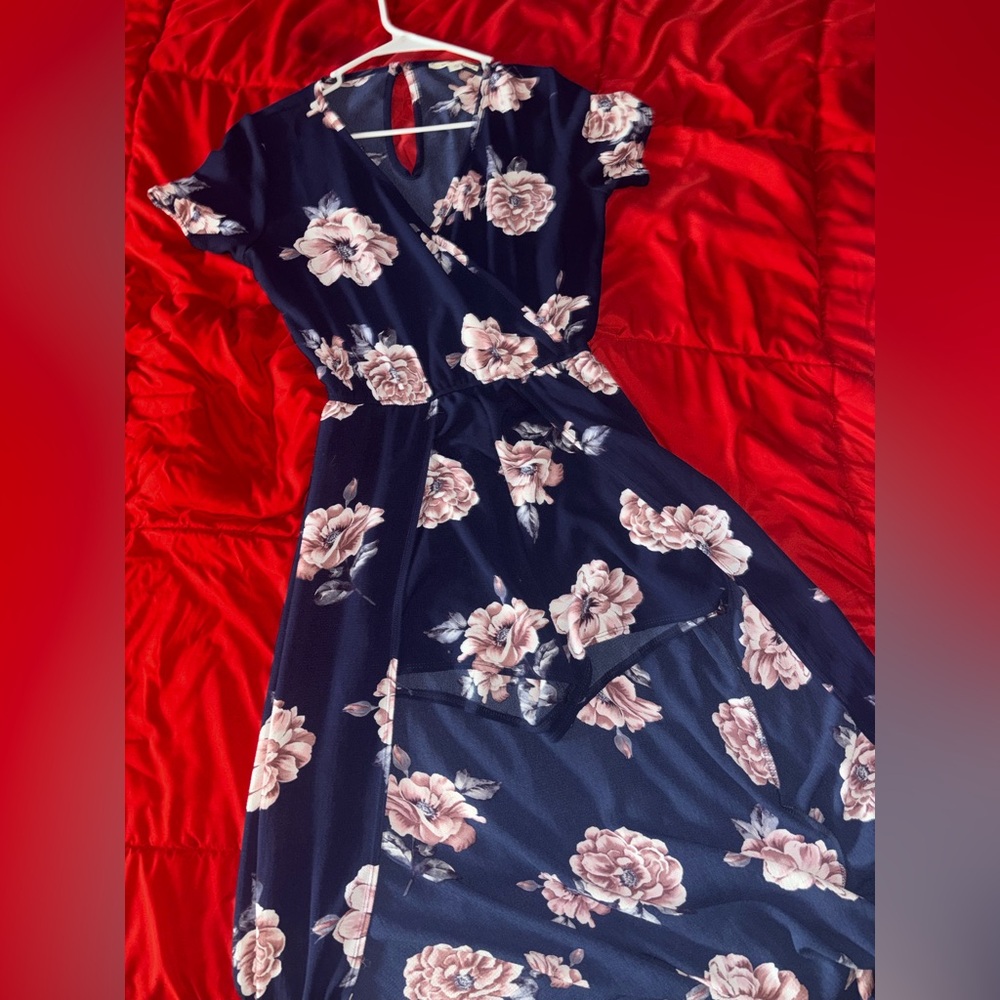 Miami Floral Navy Jumpsuit